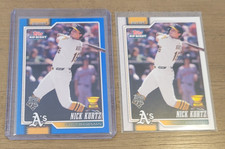 NICK KURTZ 2026 TOPPS HOBBY RIP NIGHT BASEBALL BLUE PARALLEL SP & BASE CARD BB14