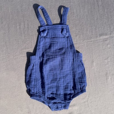 Cat & Jack Baby 0-3 Months Overalls Ribbed Cotton Pocket Snap Relax Comfort Fit