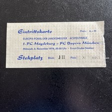 EC Landesmeister 1974/75 : 1.FC Magdeburg - FC Bayern M&uuml;nchen ; 06.11.74