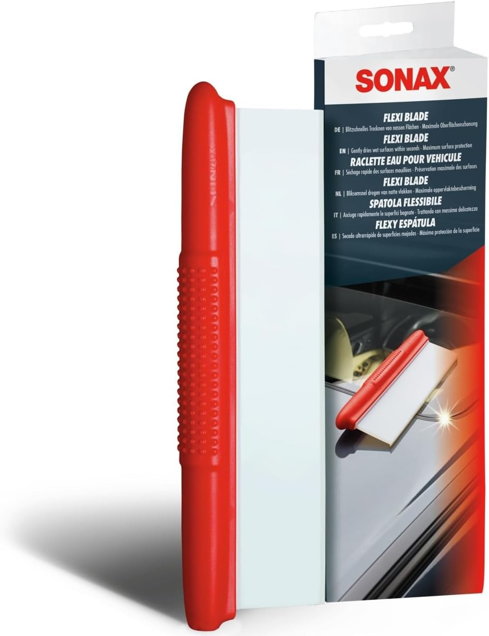 Spatola Asciuga Auto Silicone | Design Antigraffio per Vernici Delicate