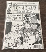 SIGNED JOE HILL Locke & Key Head Games Issue #3 Sketch Variant IDW 2009 NM/M