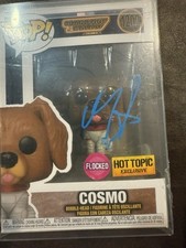 Maria Bakalova Firmado "Guardianes de la Galaxia" Cosmo Bobble-Head Funko (ACOA)