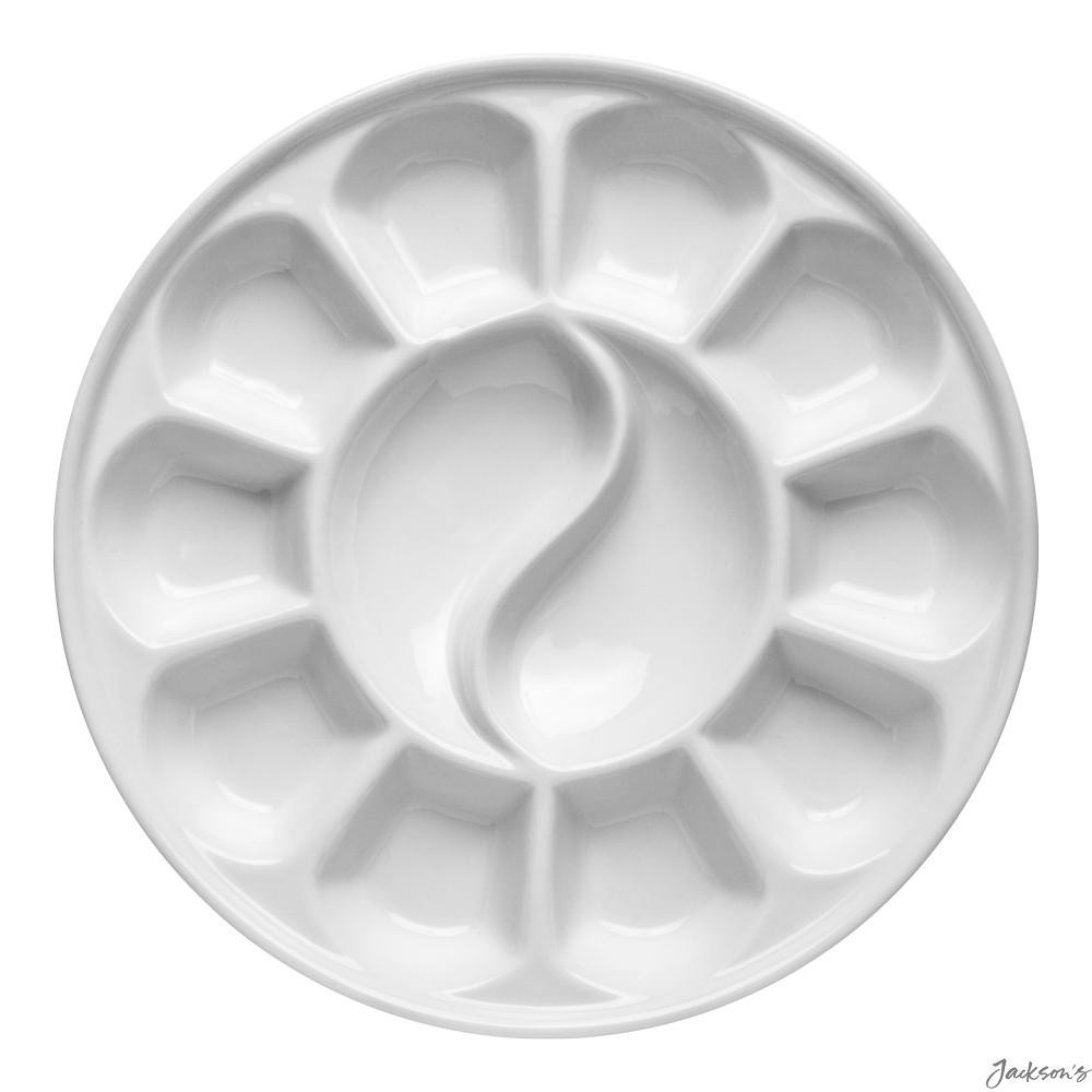 Jackson's : Ceramic Palette : No.15 : 7in (Apx.18cm) Diameter : Durable Porce...