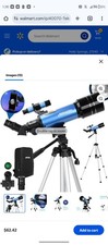 40070 Telescope with Adjustable Tripod Backpack 120X for Moon Watching Kids Gift