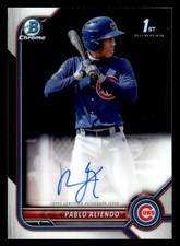 2022 Bowman #CPA-PA Pablo Aliendo Chrome Prospects Autographs