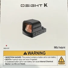 OSIGHT K Micro Red Dot Sight, 6 MOA Open Reflex Sight with RMSc/K Footprint