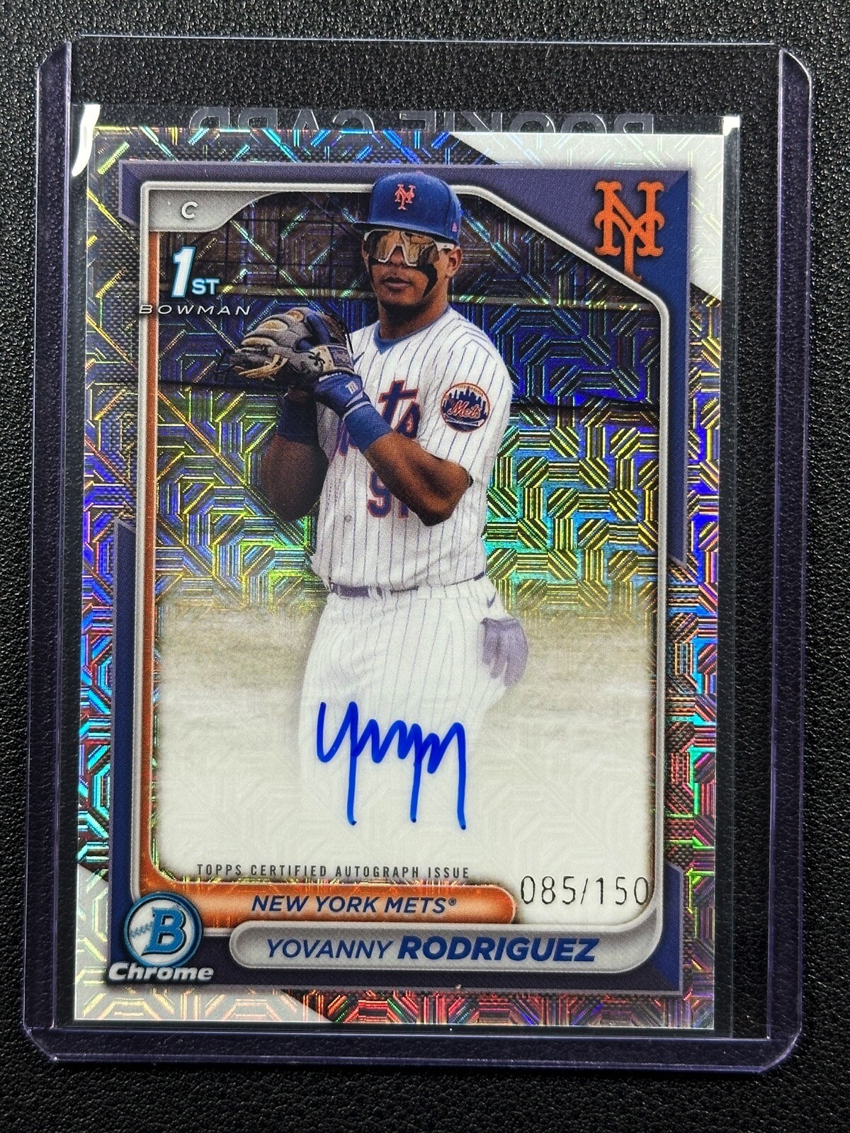 YOVANNY RODRIGUEZ 2024 BOWMAN CHROME 1ST PROSPECT HTA CHOICE REFRACTOR AUTO /150