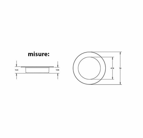 2x FARETTO LED 2W NIX INCASSO SUPER SLIM 14 mm MOBILI MENSOLE CAPPA con driver - Bild 3 von 9