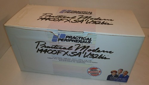 Practical Peripherals 14400FXSA External Modem V32Bis-w/Box, Power Supply-NICE - Picture 5 of 9