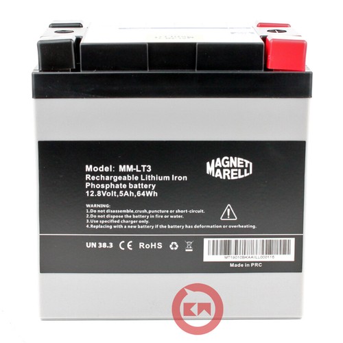 BATTERIA LITIO MAGNETI MARELLI S9 MM-LT3 YB14-B2 HONDA VFR F 750 1987-1989 - Foto 3 di 4