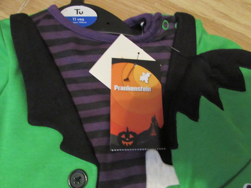 BABY'S FRANKENSTEIN/HALLOWEEN THEMED 2 PIECE COSTUME WITH HAT SIZE 3 TO 6 MONTHS - Picture 2 of 9