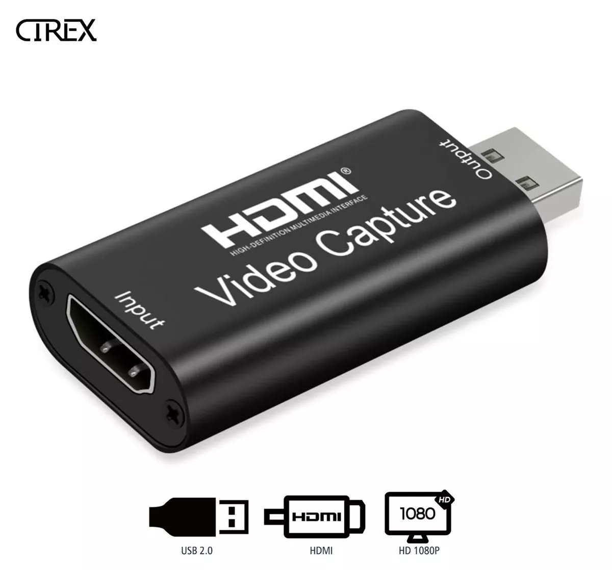 HDMI Video Capture Card USB Input 3.0 4K HD Recorder for Video Live Streaming