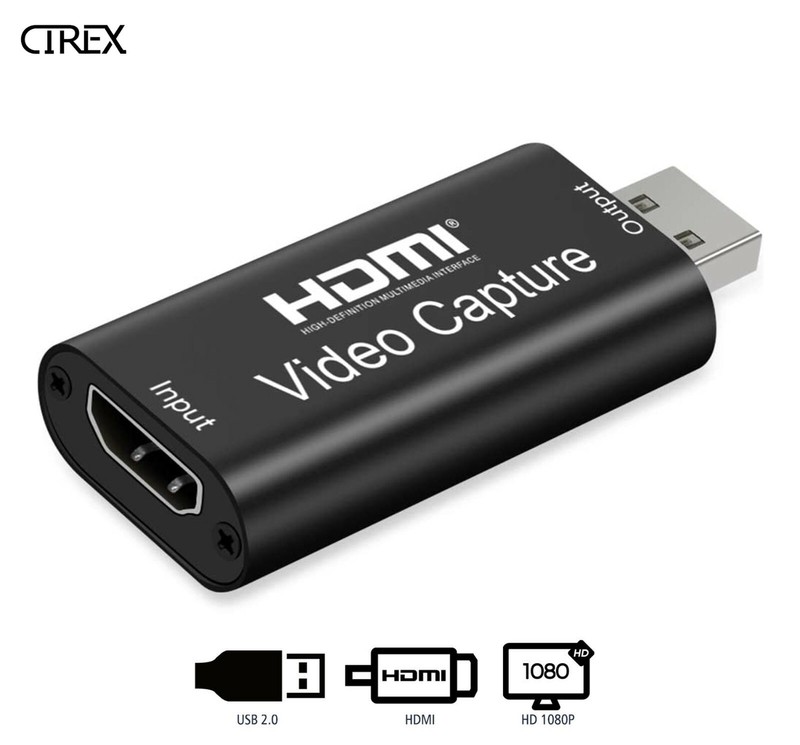 HDMI Video Capture Card USB Input 3.0 4K HD Recorder for Video Live Streaming