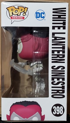 Funko Pop! Heroes White Lantern Sinestro #398 2021 Summer Con LE Ships Funko Pop! Heroes White Lantern Sinestro #398 2021 Summer Con LE Ships