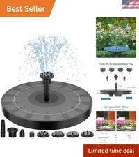 Efficient 2.5W Solar Powered Fountain Pump for Garden and Pools - Eco-Friendly