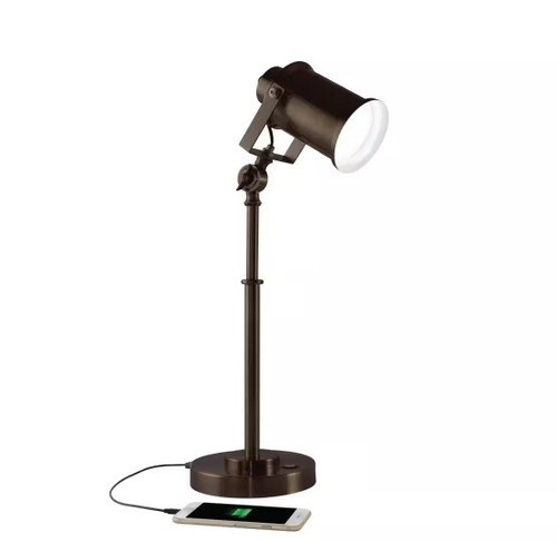OttLite Restore 22 in. Rubbed Bronze LED Desk Lamp - 第 1/4 張圖片