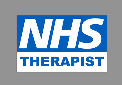NHS Therapeut Arbeiter Schild selbstklebend außen Fahrzeug Autoaufkleber 16x10cm