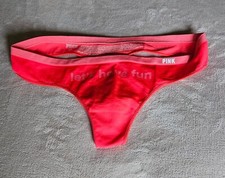 M Victoria's Secret VS Pink Cotton Dream Angels Thong Bikini Panty Size M NWOT