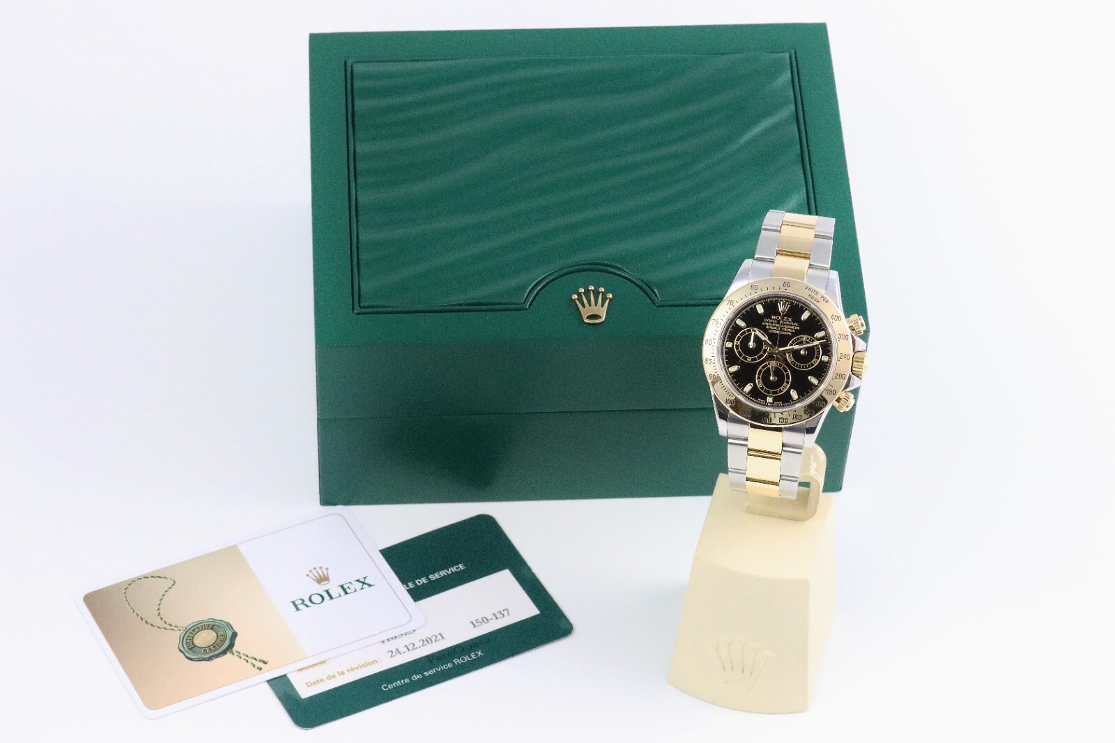 Bild 11 - Rolex Daytona Cosmograph 116523 40mm Stahl/Gold 2009 Black Dial Dif AVS18032 X