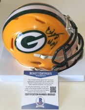 ERIC STOKES SIGNED AUTOGRAPHED GREEN BAY PACKERS MINI HELMET BECKETT BAS COA