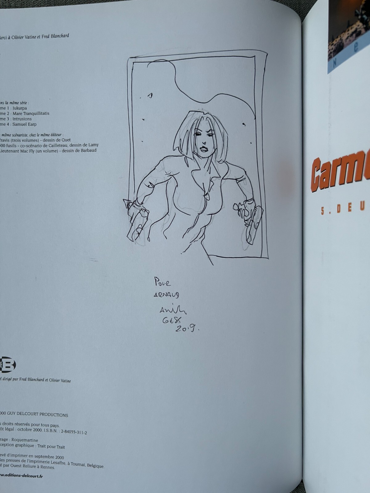 GESS CARMEN Mc CALLUM TOMO 5 DEUS EX MACHINA EO EN ESTADO NUEVO CON DEDICATORIA