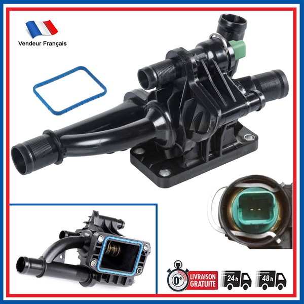 ThermostatgehäUse Peugeot-CitroëN FüR Motor 1.6 HDI 206 207 C2 C3 1.4 1336AF-image