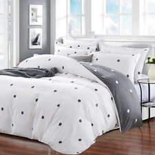 Duvet Quilt Cover Luxury Reversible Floral Bedding Set Single Double King Sizes