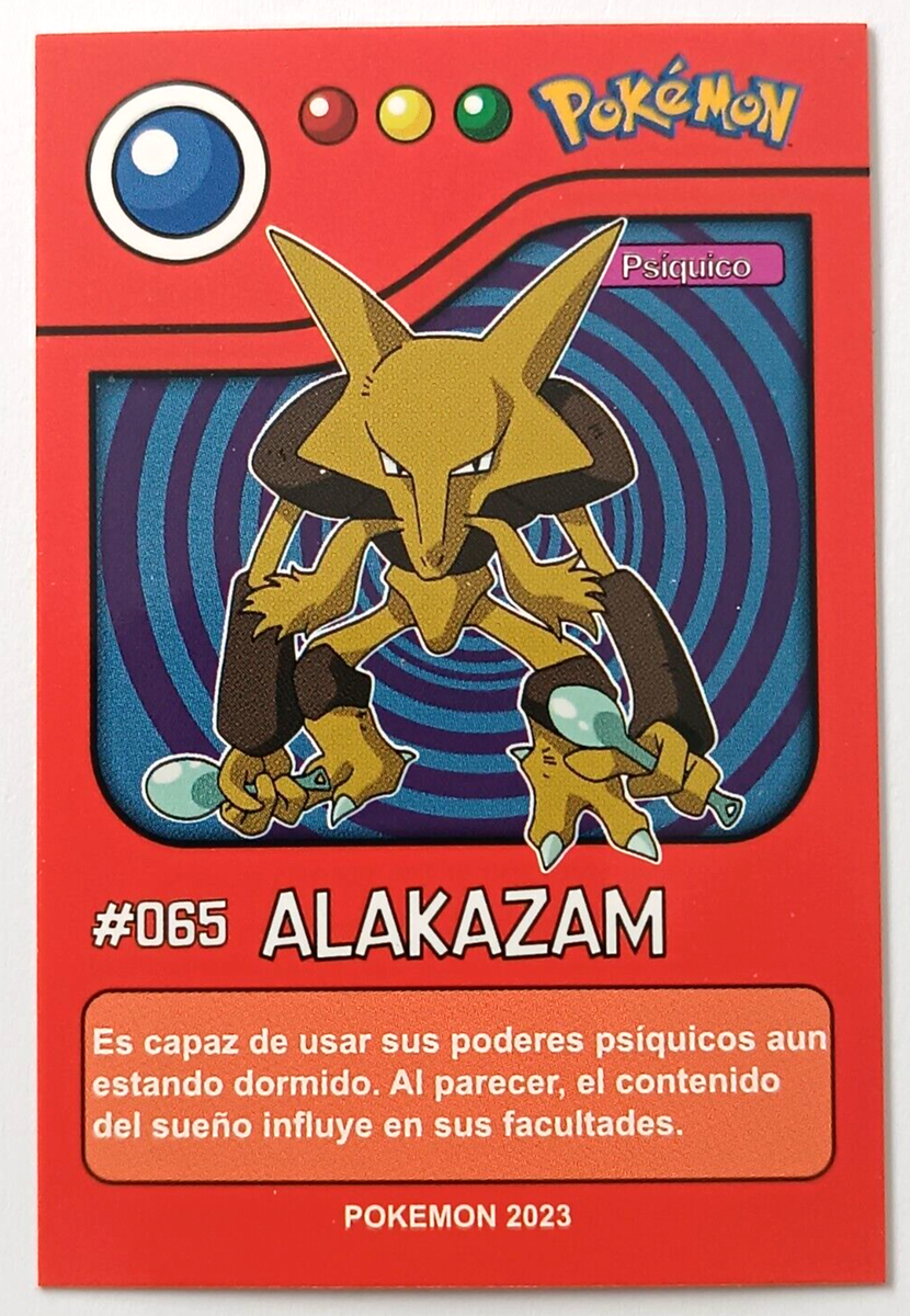 CARD POKEMON POKEDEX EC VOL. I #065 ALAKAZAM 2023 Kanto PERU South