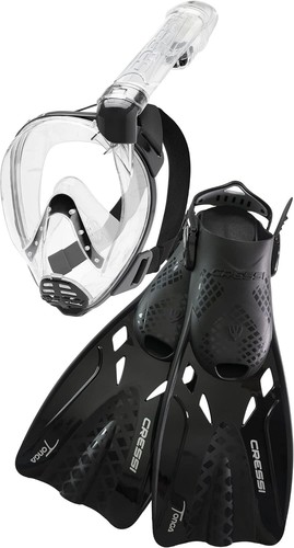 CRESSI Maschera Subacquea Baron Full Face - Per Snorkeling, Ampia Visione, Respiratore Integrato - Foto 6