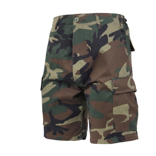 Woodland Camo Combat CARGO SHORTS 10 