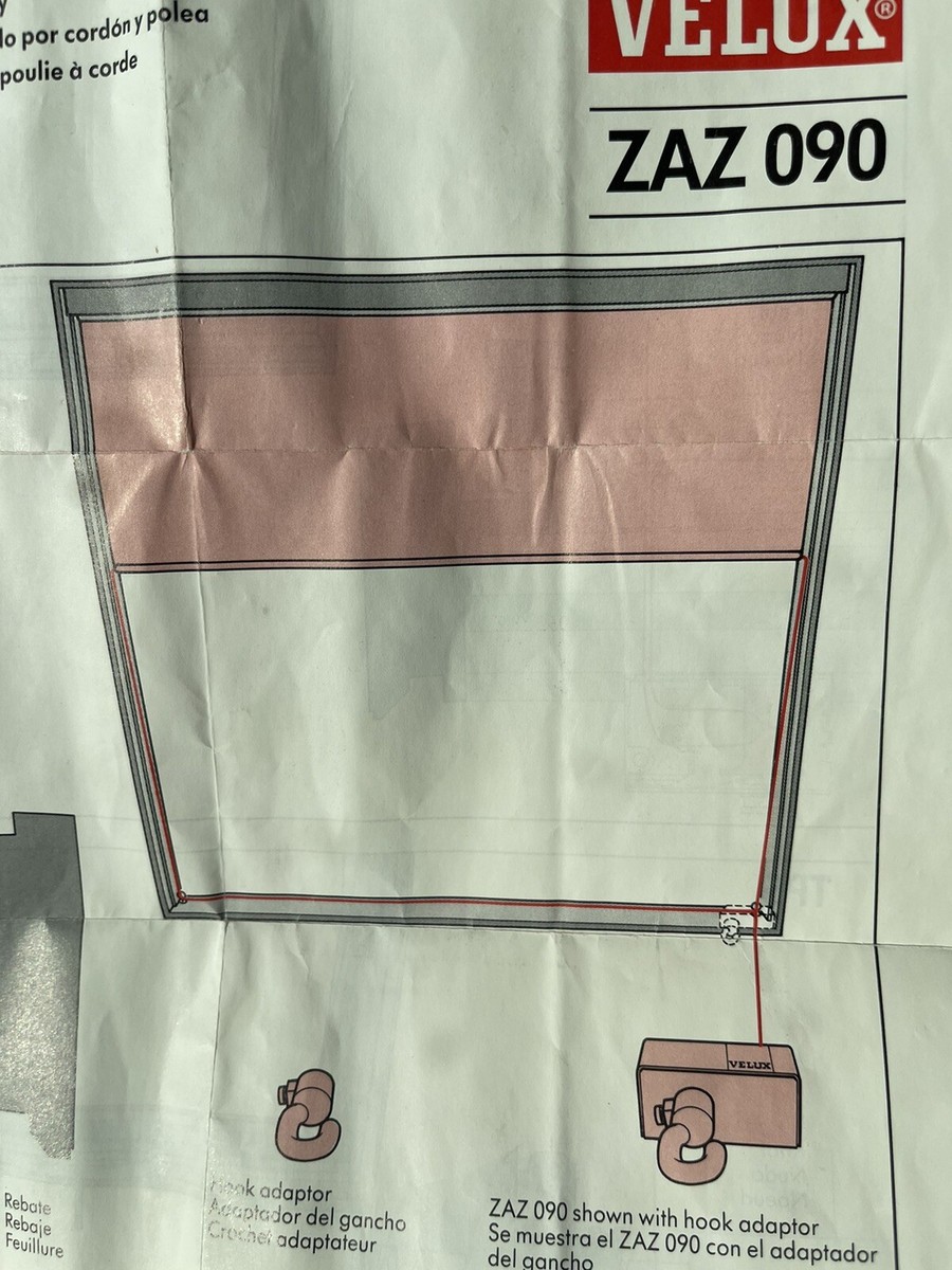 Crochet Manuel VELUX ZAZ 090 Pour Puits De Lumière - Neuf D'origine (NOS)