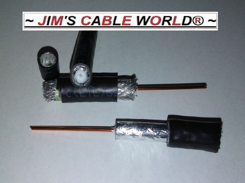 JIMS CABLE WORLD 6" (6 Inch) RG-6 75 Ohm Digital HD Quality Black Coaxial Cable - Picture 7 of 10