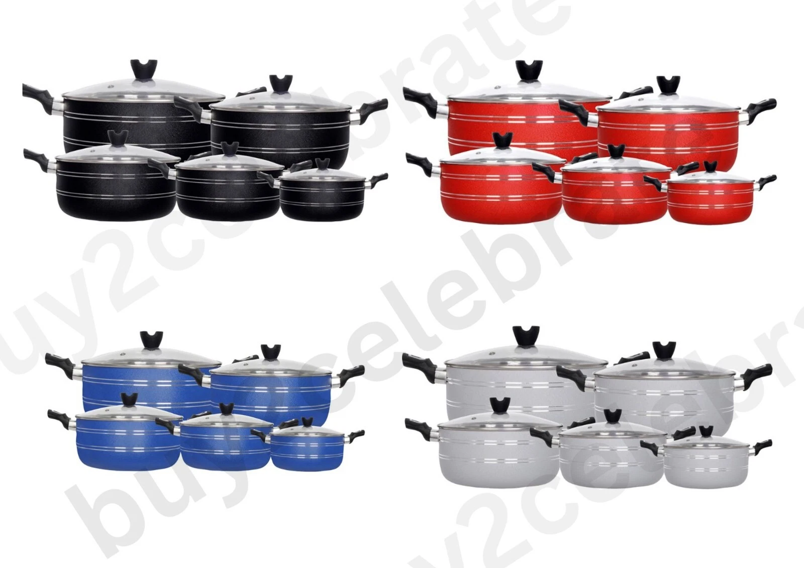 Casserole Dish Stockpot Non-Stick Cookware Soup Stew Pan with Lid Kitchen