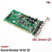 Highscreen Sound-Boostar 16/32 3D V1.5 ISA AD1816AJS Sound Card Karte DOS Win