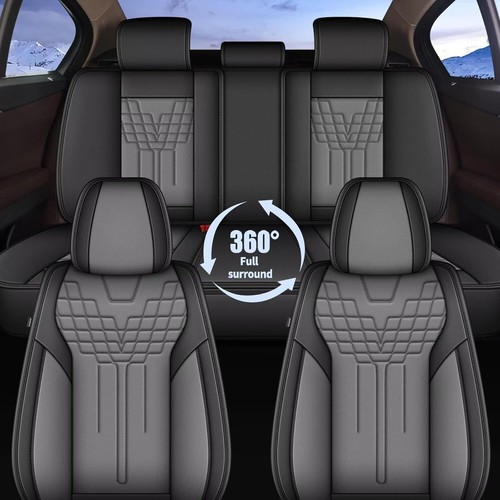 Car Seat Covers Full Set PU Leather Waterproof Fit for Volkswagen Taos 2022-2025 - Picture 5 of 7