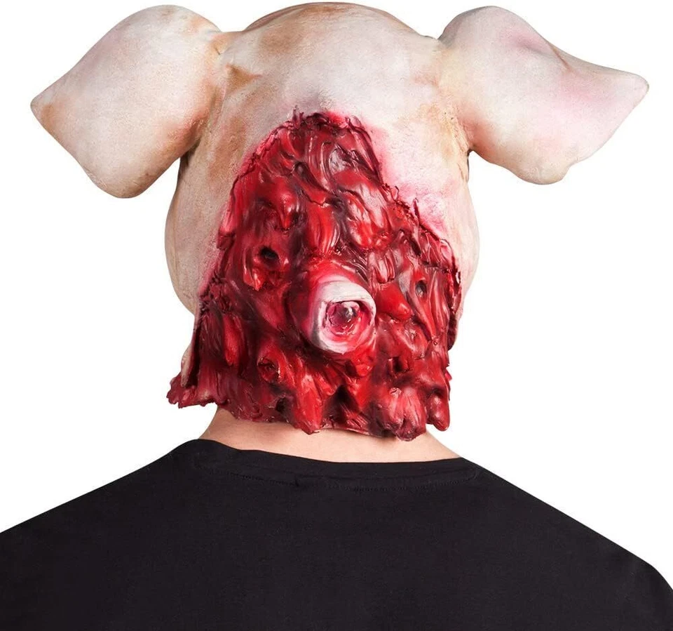 ZOMBIE SCHWEIN MASKE # Halloween Karneval Blutige Latex Vollmaske Grusel Horror - Bild 2 von 4