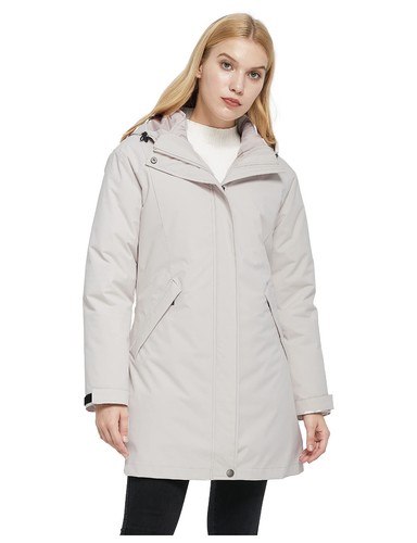 Ampake Women's Winter 3 in 1 Parka Coat Warm Puffer Liner Jacket Detachable Hood - Picture 7 of 46