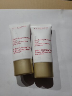 2-PACK Clarins Extra-Firming Day Wrinkle Lifting Cream 0.5Oz / 15 mL EA - SEALED
