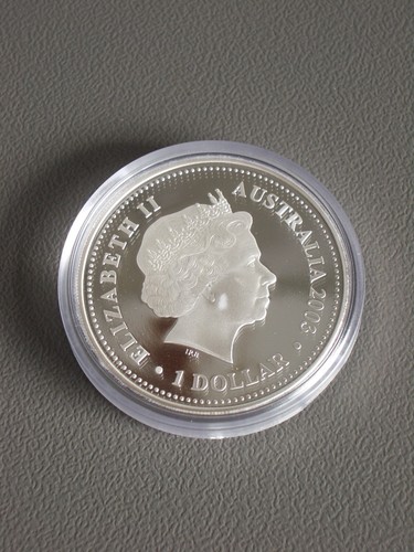 ROYAL MINT ANNIVERSARY OF CORONATION 1953-2003 AUSTRALIAN 1 DOLLAR SILVER COIN - Bild 5 von 7
