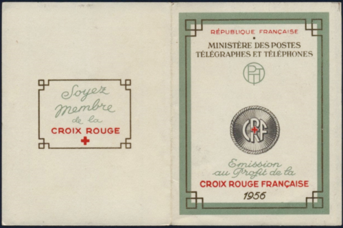 N°2005 - Carnet Croix-Rouge 1956 (Jeune paysan et Gilles) - Photo 1/2