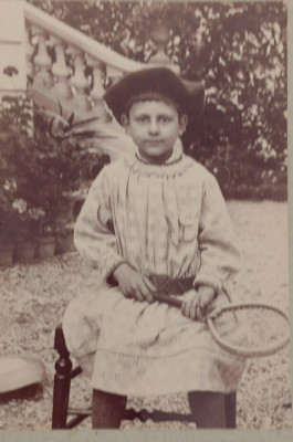antique child raclette photograph