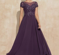 NWT Mother of the bride Wedding Guest Formal Stormy Color Dress Size 16