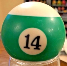 Pool Ball 14 - Used Regulation Billiards Ball
