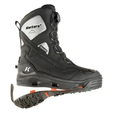 KORKERS Men's Polar Vortex 1200 With SnowTrac Sole Black/Silver Boot (OB9901BK)