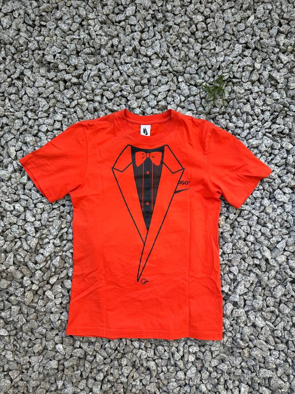 OFF WHITE X NIKE Nike NRG Off T shirt bianca stampa smoking taglia small