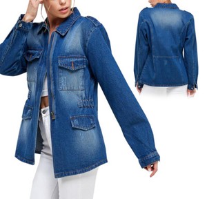 half blue jean jacket