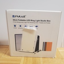 PULUZ 30cm Foldable Photo Studio Box Portable LED Ring Light Shooting Tent