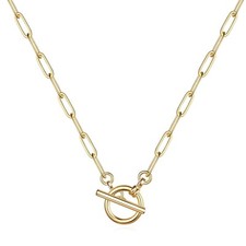 Stainless Steel Gold CHAIN necklace Waterproof Non Tarnish Hypoallergenic