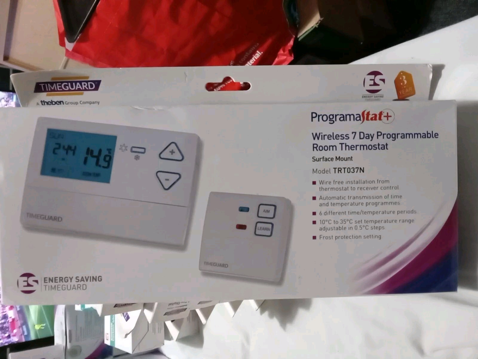 Timeguard TRT037N Wireless 7 Day Programmable Room Thermostat