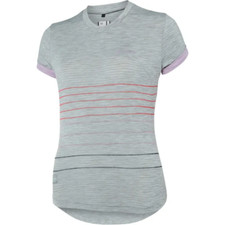 Madison Leia Ladies / Women's Short Sleeved Jersey Grey / Violet - Size 14